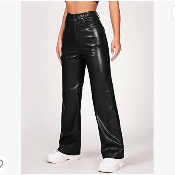 Black leather pants size XS - Picture 3 of 3